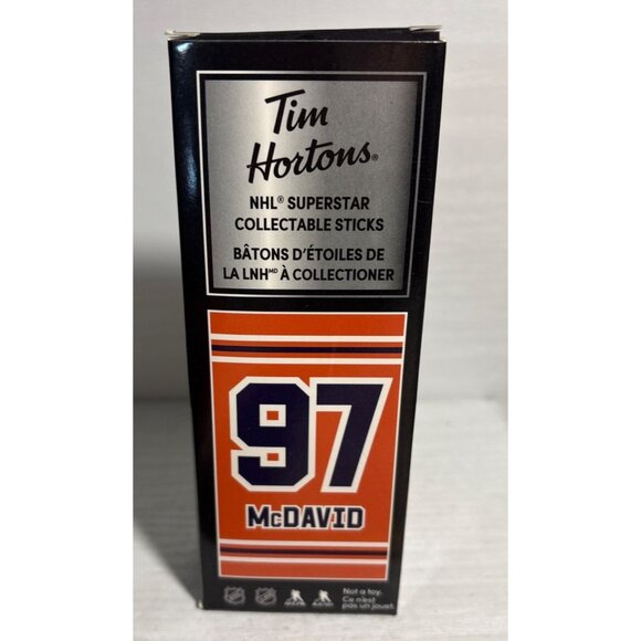 Connor McDavid Tim Hortons NHL Superstar Collectible Mini Hockey Stick Edmonton - Picture 3 of 6
